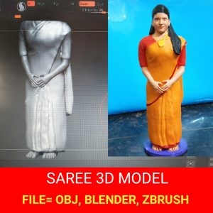 Saree 3D model