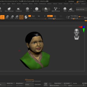 Dr.J.Jayalalith Amma 3D Design