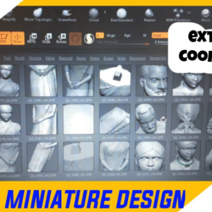 Zbrush Miniature Design Tamil Tutourial (9 videos 3hrs)