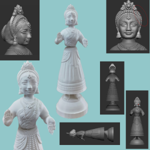 Thanjavur Thalaiatti Pommai Doll - 3D Design - 3D Print Design